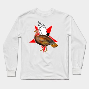 turkey with star and prayer Long Sleeve T-Shirt